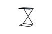 Miniature Black wood X side table 8