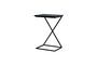 Miniature Black wood X side table Clipped