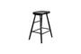 Miniature Black wooden bar stool Vander Clipped