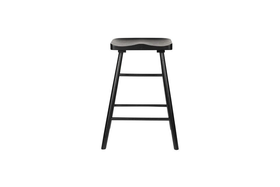 Black wooden bar stool Vander - 1