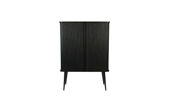 Black Wooden Barber Cabinet Clipped