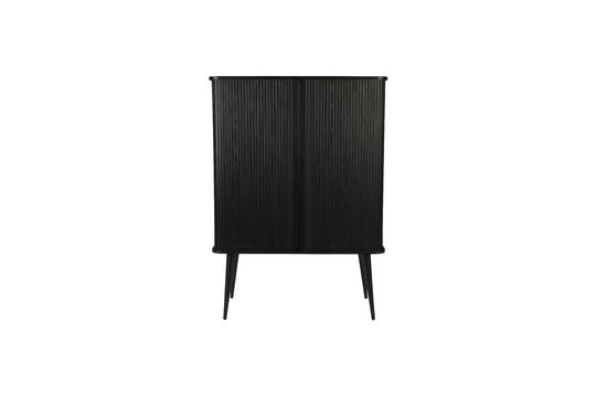 Black Wooden Barber Cabinet