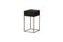 Miniature Black wooden bedside table Black Clipped