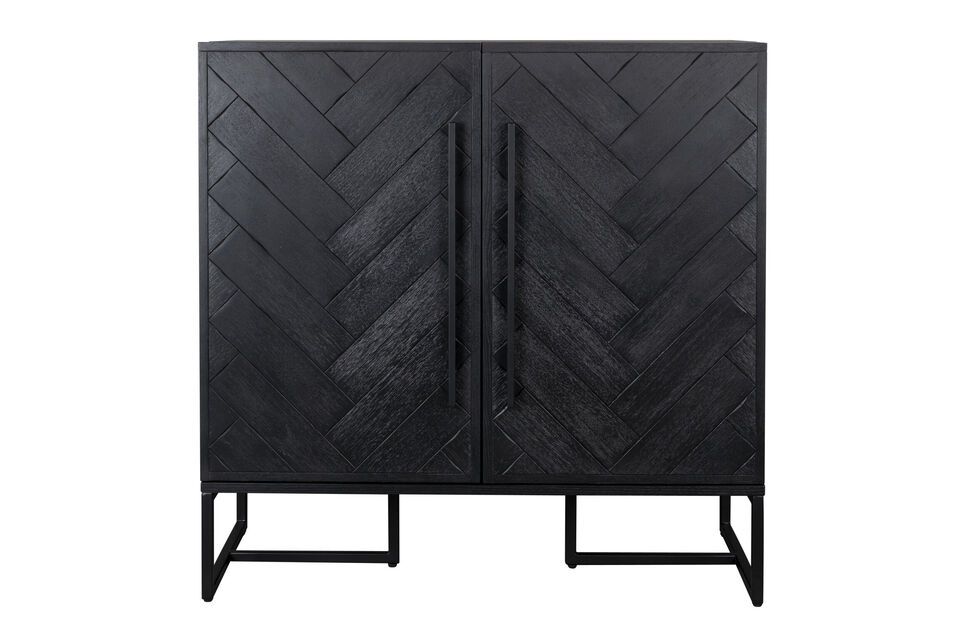 Black wooden chest of drawers Class DutchBone