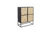 Miniature Black wooden chest of drawers Guuji 6