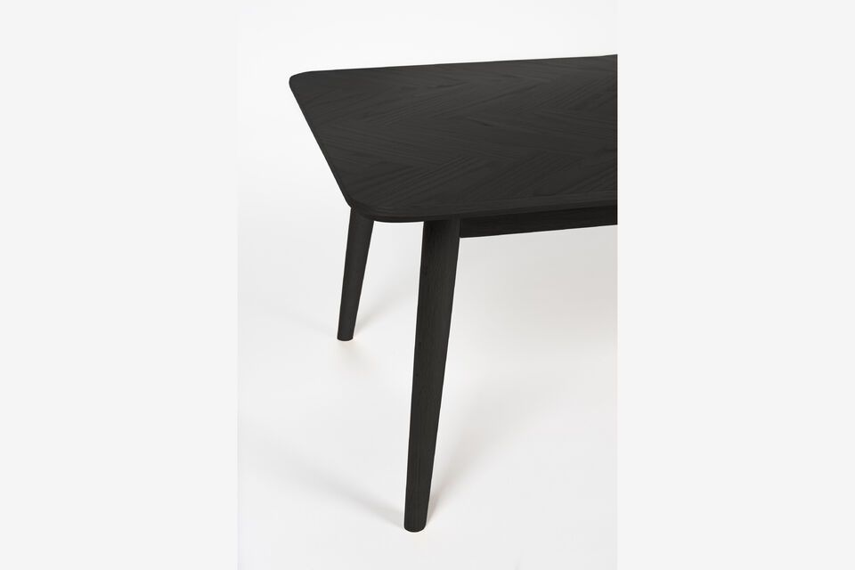 Black wooden coffee table Fabio - 4