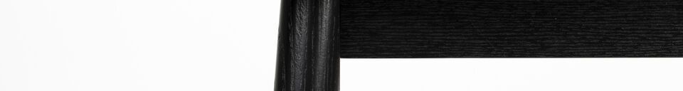 Material Details Black wooden coffee table Fabio