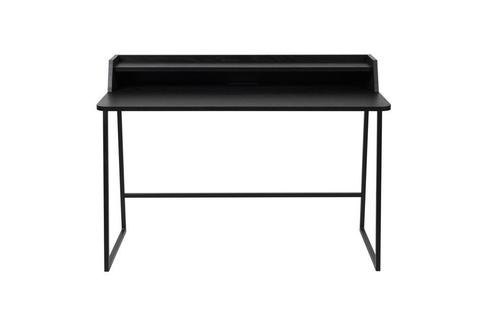 Black wooden desk Giorgio - 3