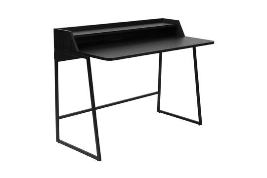 Black wooden desk Giorgio Clipped