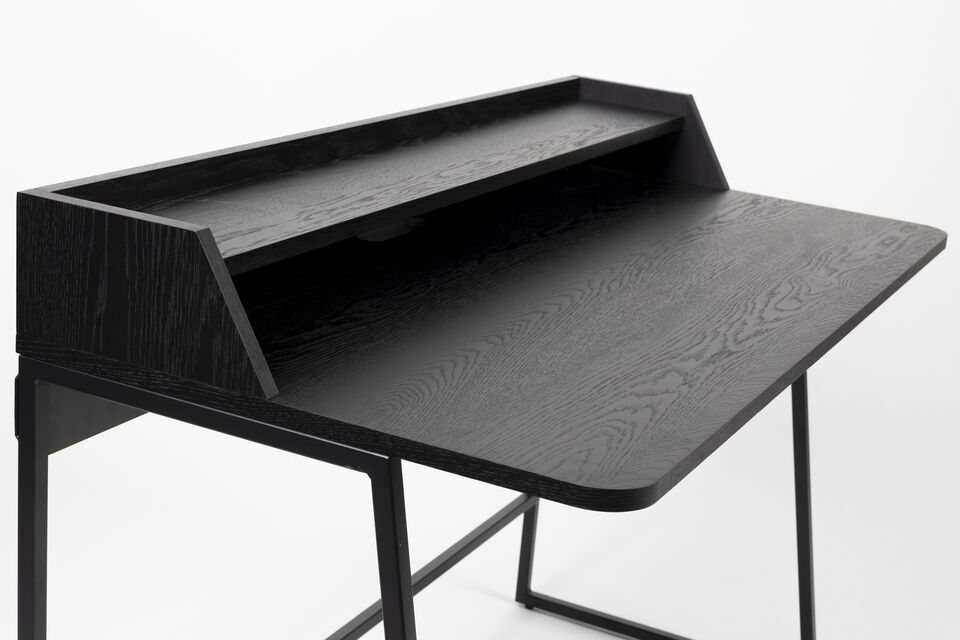 Black wooden desk Giorgio - 4