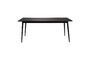 Miniature Black wooden dining table 160cm Fabio Clipped