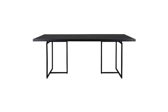 Black wooden dining table 180cm Class Clipped