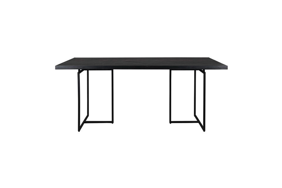 Black wooden dining table 180cm Class DutchBone