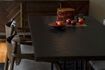 Miniature Black wooden dining table 180cm Class 8