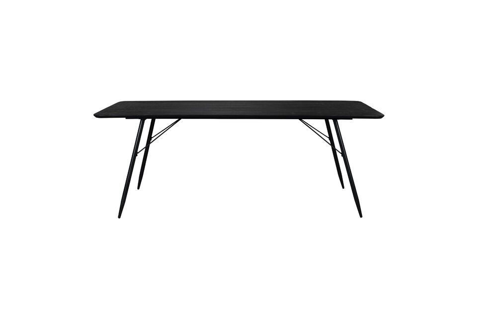 Black wooden dining table 180cm Roger DutchBone