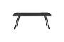 Miniature Black wooden dining table 180cm Suri Clipped