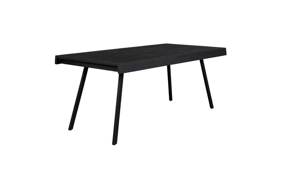 Black wooden dining table 180cm Suri - 2