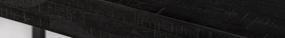 Material Details Black wooden dining table 180cm Suri