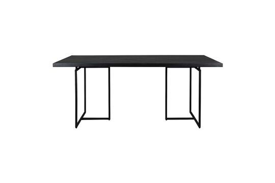 Black wooden dining table 220cm Class Clipped