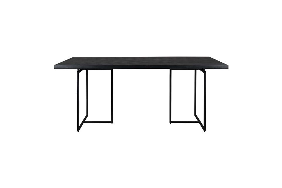 Black wooden dining table 220cm Class DutchBone