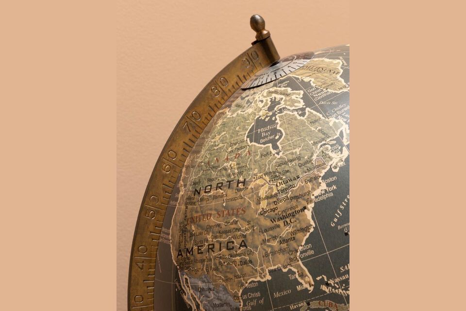 Not only is this globe a captivating decorative object