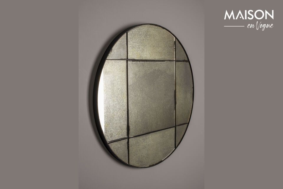 Black wooden mirror Madi DutchBone