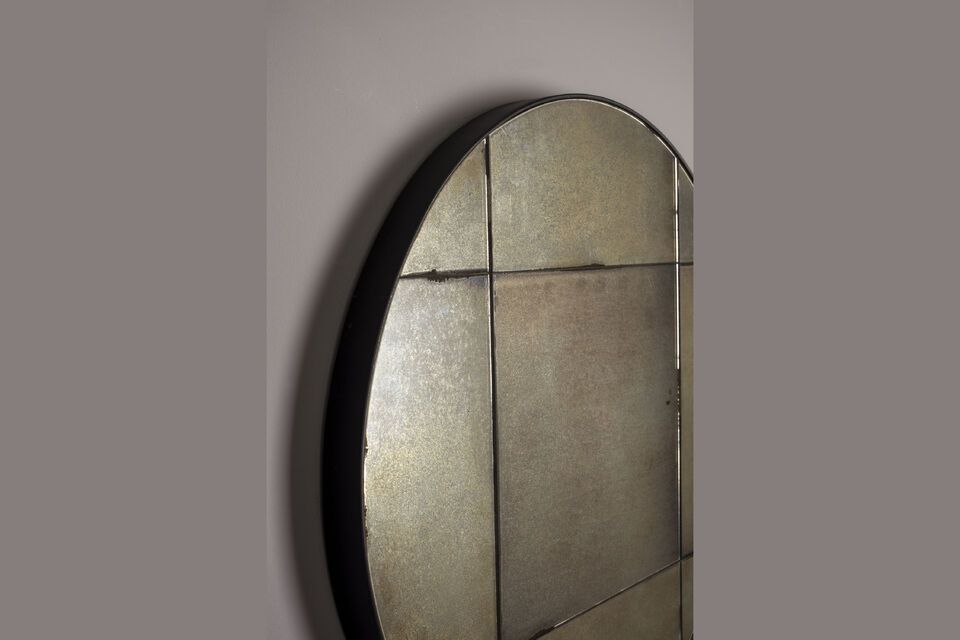 Discover the understated elegance of the Mado Black Wooden Mirror