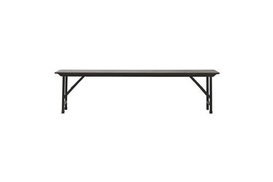 Black wooden Party bench