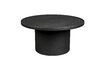 Miniature Black wooden round coffee table Winston 1