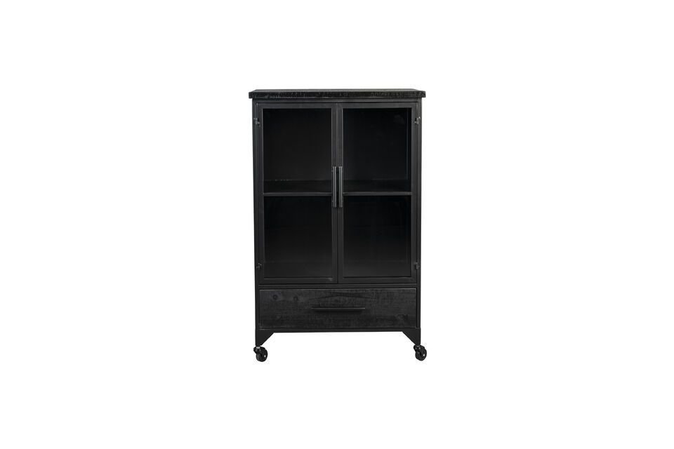 Black wooden showcase Ferre White Label