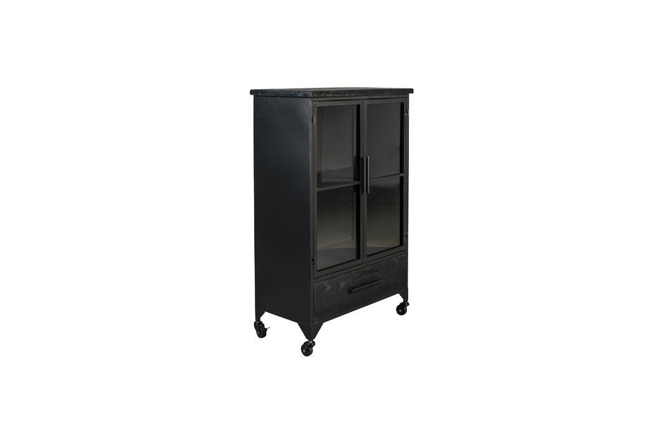 Black wooden showcase Ferre - 6