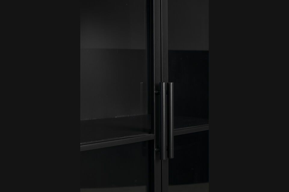 Black wooden showcase Ferre - 11