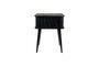 Miniature Black wooden side table Barbier Clipped