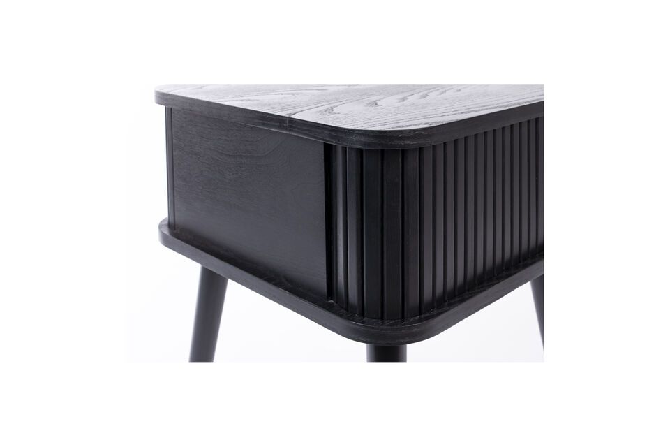 Black wooden side table Barbier - 8