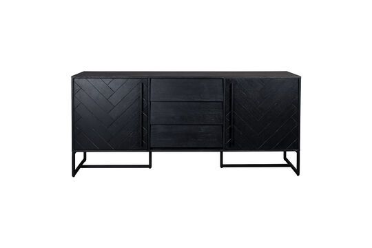 Black wooden sideboard Class Clipped