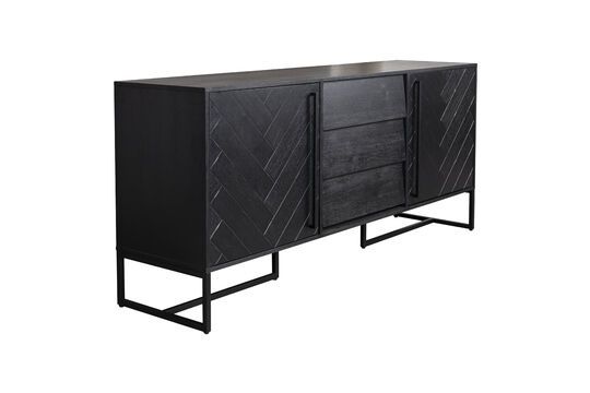 Black wooden sideboard Class Clipped