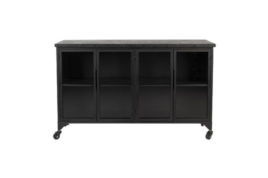 Black wooden sideboard Ferre Clipped