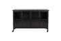 Miniature Black wooden sideboard Ferre Clipped