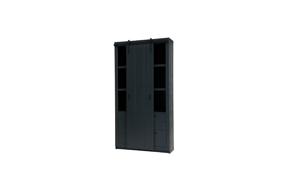 And with its convenient sliding door, you can customize the look of the cabinet in no time