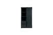 Miniature Black wooden sliding door cabinet Barn 8