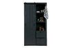 Miniature Black wooden sliding door cabinet Barn 3