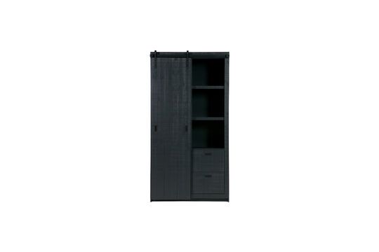 Black wooden sliding door cabinet Barn Clipped