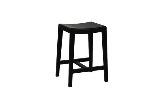 Black wooden stool Kent Clipped