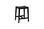 Miniature Black wooden stool Kent Clipped