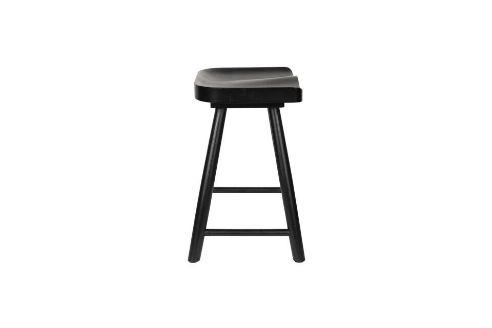 Black Wooden Stool Vander - 3