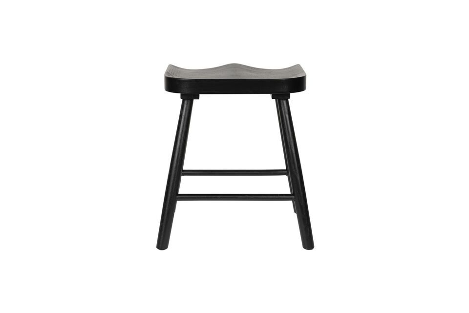 Black Wooden Stool Vander - 5