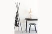 Miniature Black Wooden Stool Vander 3