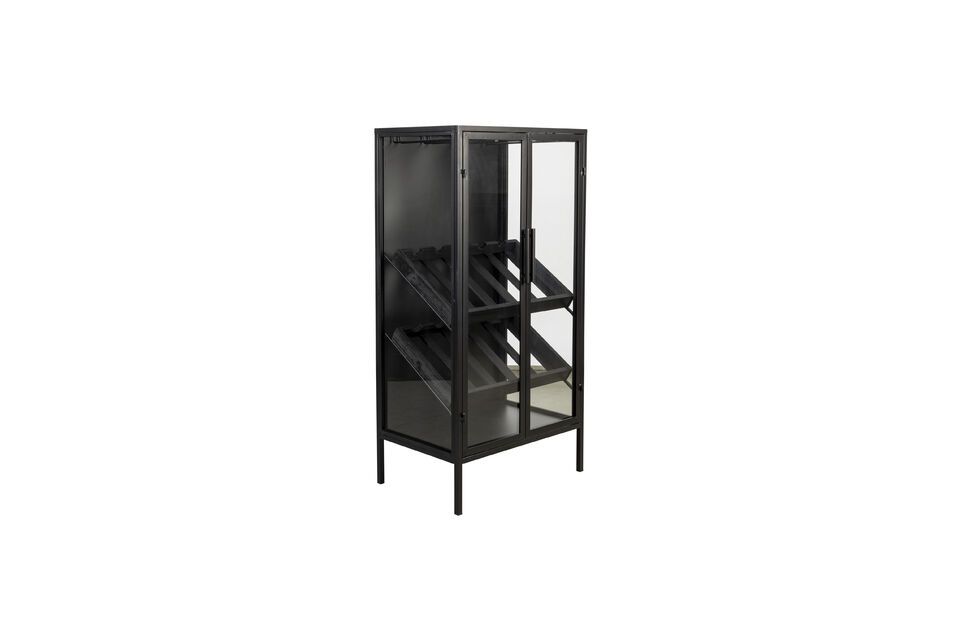 Black wooden wardrobe Rob - 5