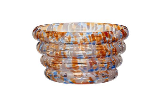 Blaze multicolored glass bowl Clipped