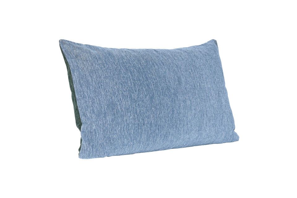 Bliss blue fabric cushion Hübsch